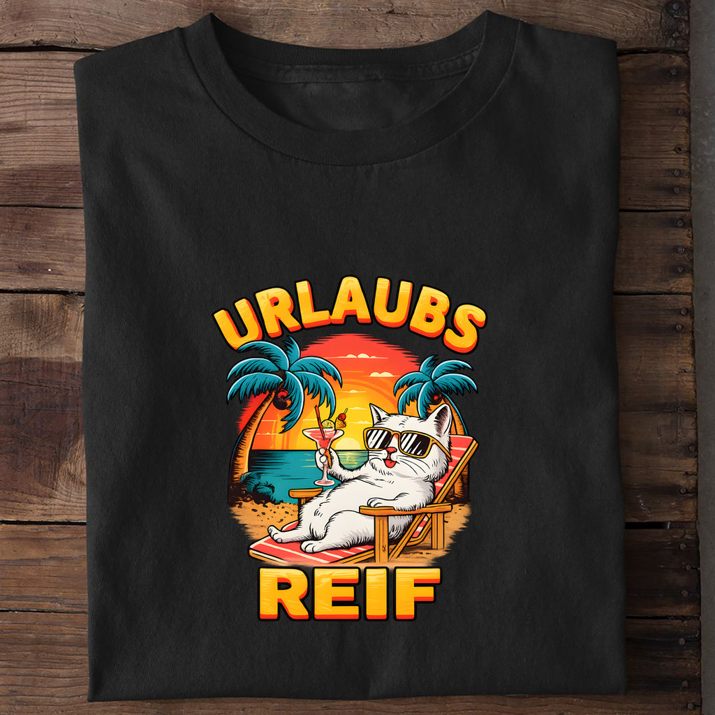 T-Shirt Urlaubsreif, getragen