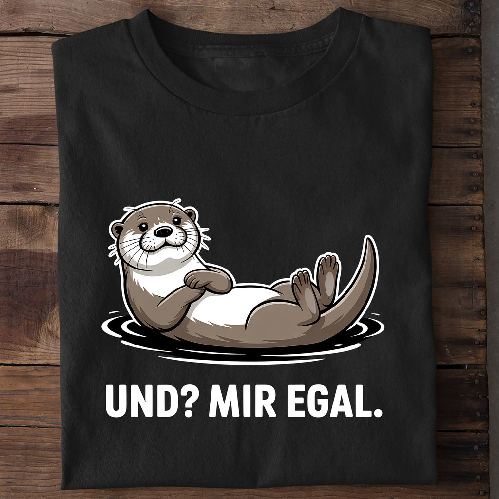 T-Shirt Und Mir egal!, getragen