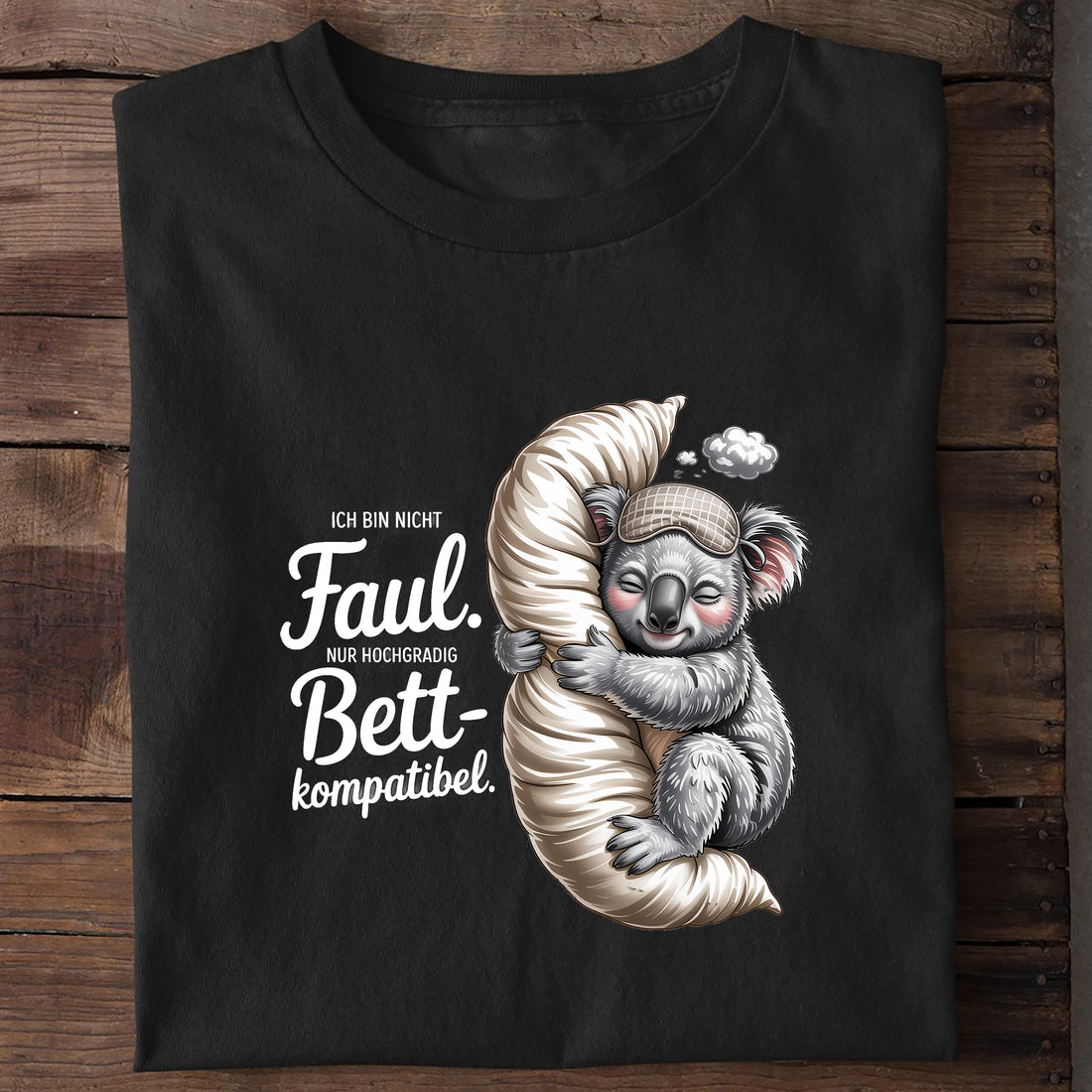 T-Shirt Bett Kompatibel, Motivansicht