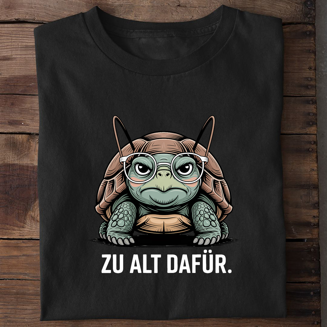 T-Shirt Zu Alt dafür, Motivansicht