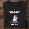 T-Shirt Die Welt ist voller Wunder, getragen