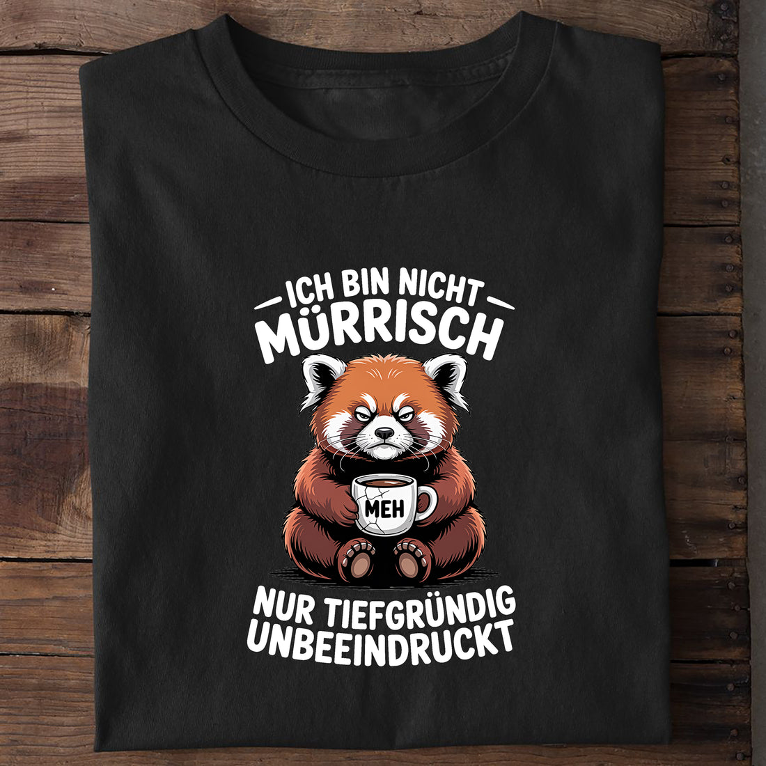 T-Shirt Nur Unbeeindruckt, Motivansicht