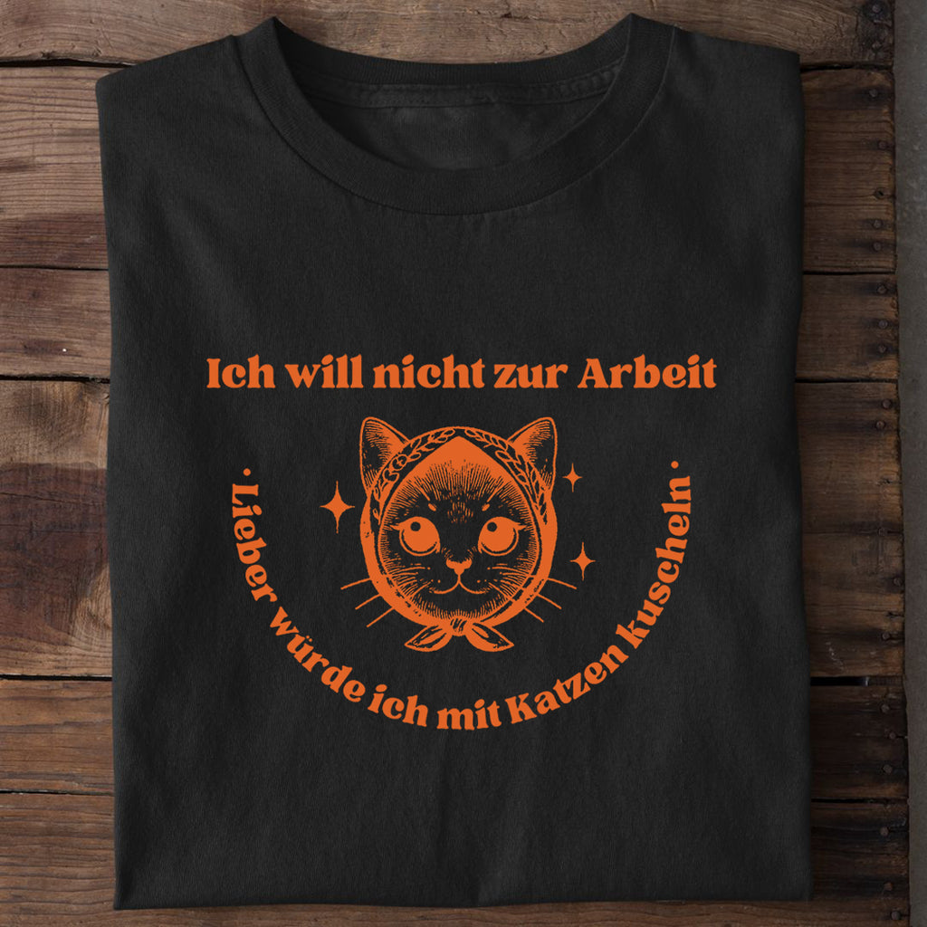 Mit Katzen kuscheln T-Shirt