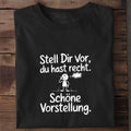 T-Shirt schöne vorstellung, getragen