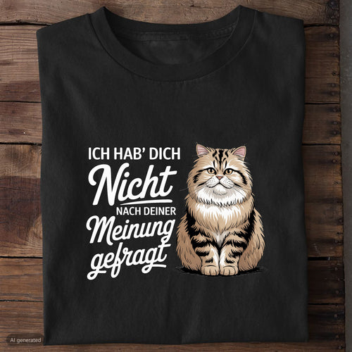 T-Shirt Deine Meinung, Motivansicht