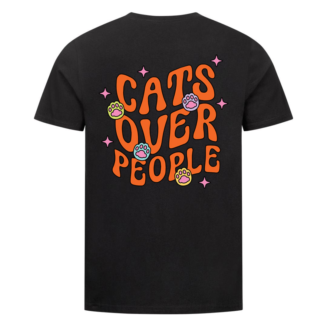 Cats Over People T-Shirt BackPrint