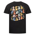 Less People More Cats T-Shirt BackPrint