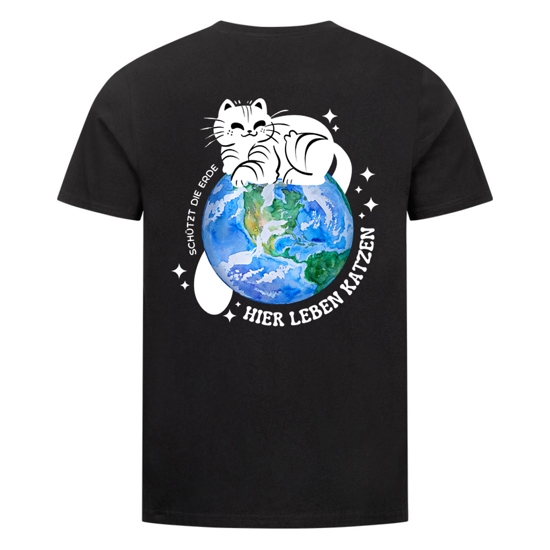 Schützt die Erde T-Shirt BackPrint