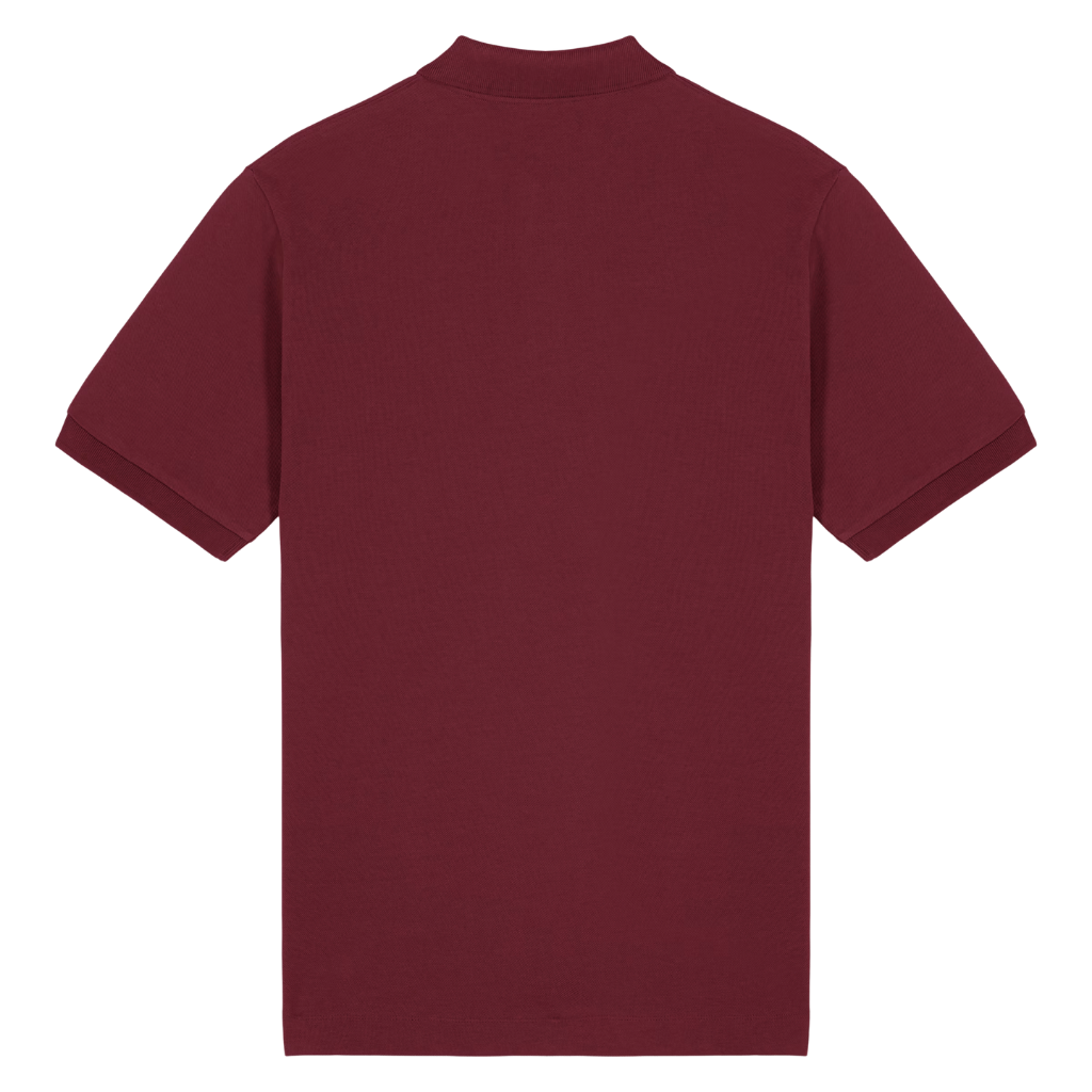 Polos machen Herren Polo T-Shirt Burgunder Back