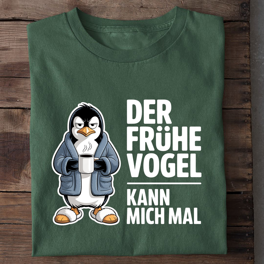 T-Shirt Frühe Pinguin, Nahaufnahme