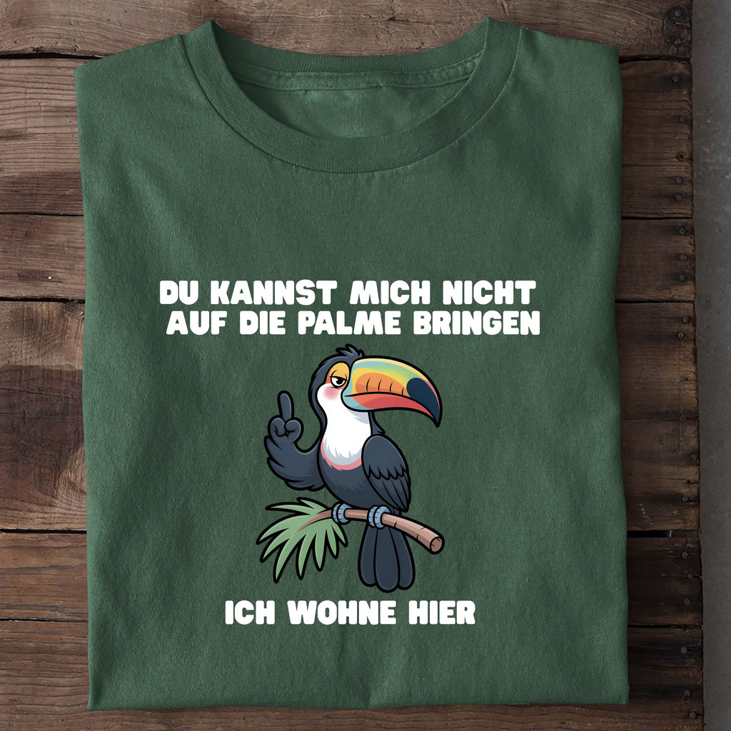 T-Shirt Auf die Palme bringen, Nahaufnahme