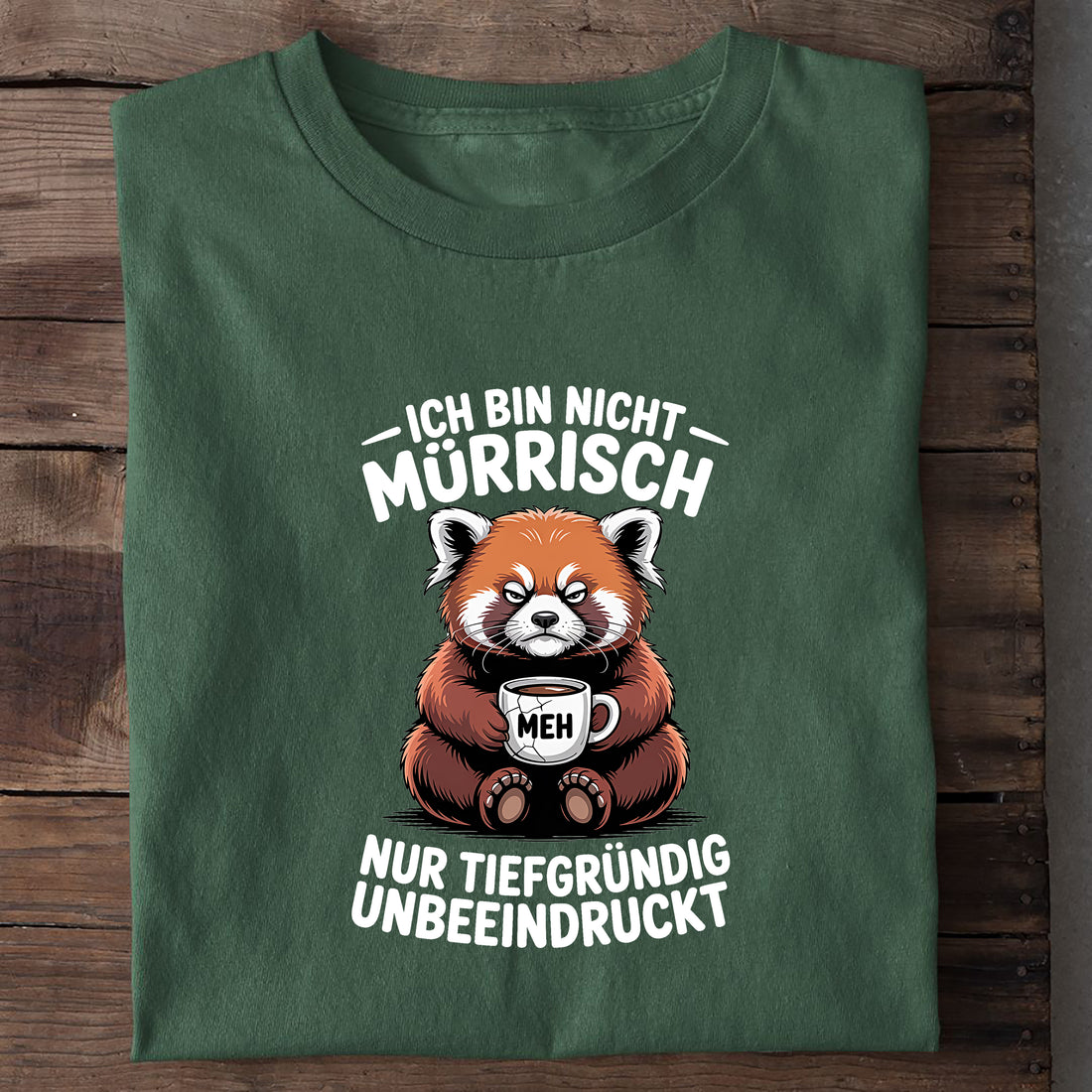 T-Shirt Nur Unbeeindruckt, Nahaufnahme