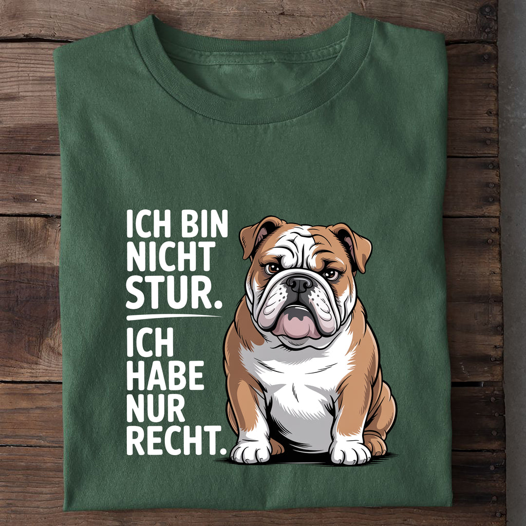 T-Shirt Ich Bin Nicht Stur, Rückansicht