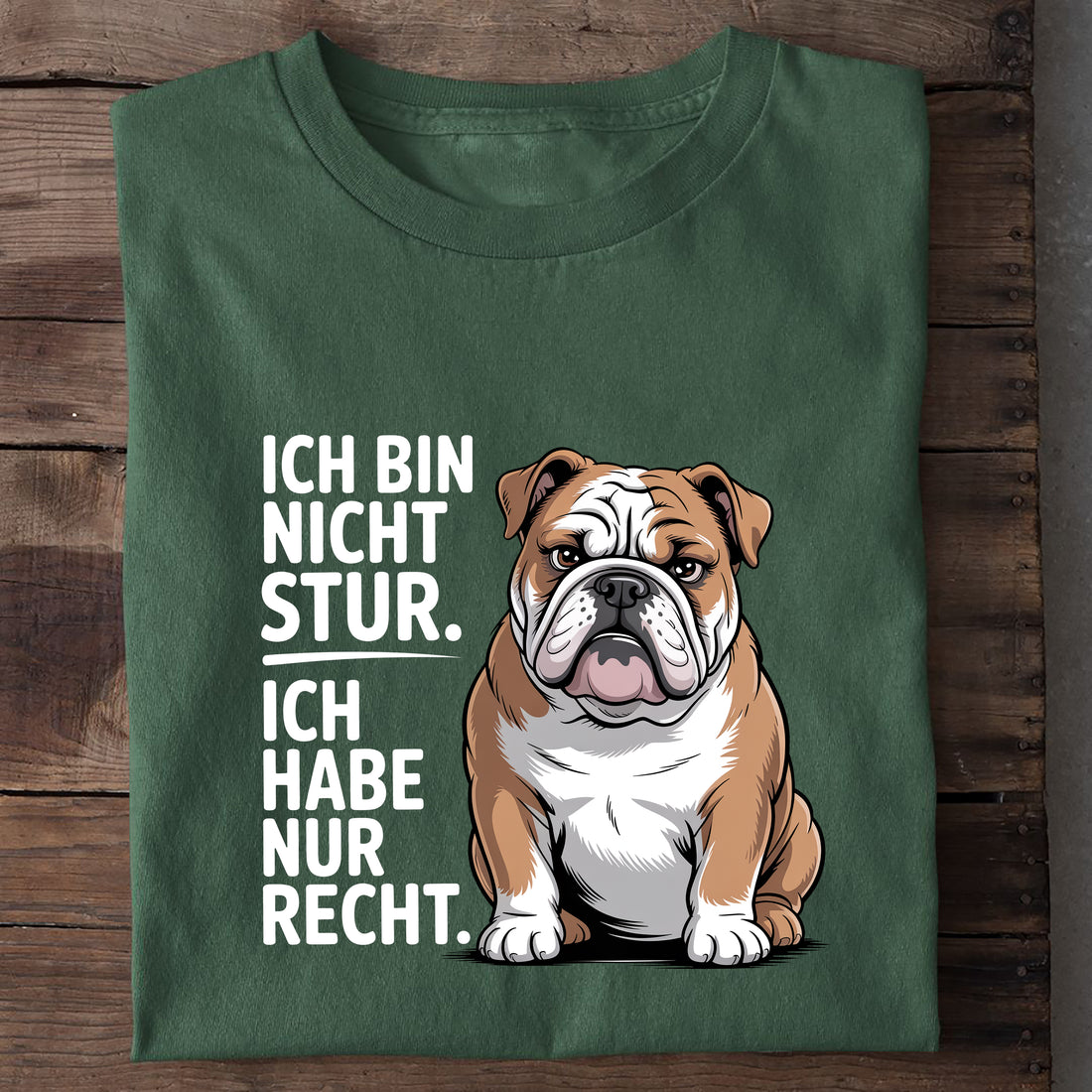 T-Shirt Ich Bin Nicht Stur, Rückansicht