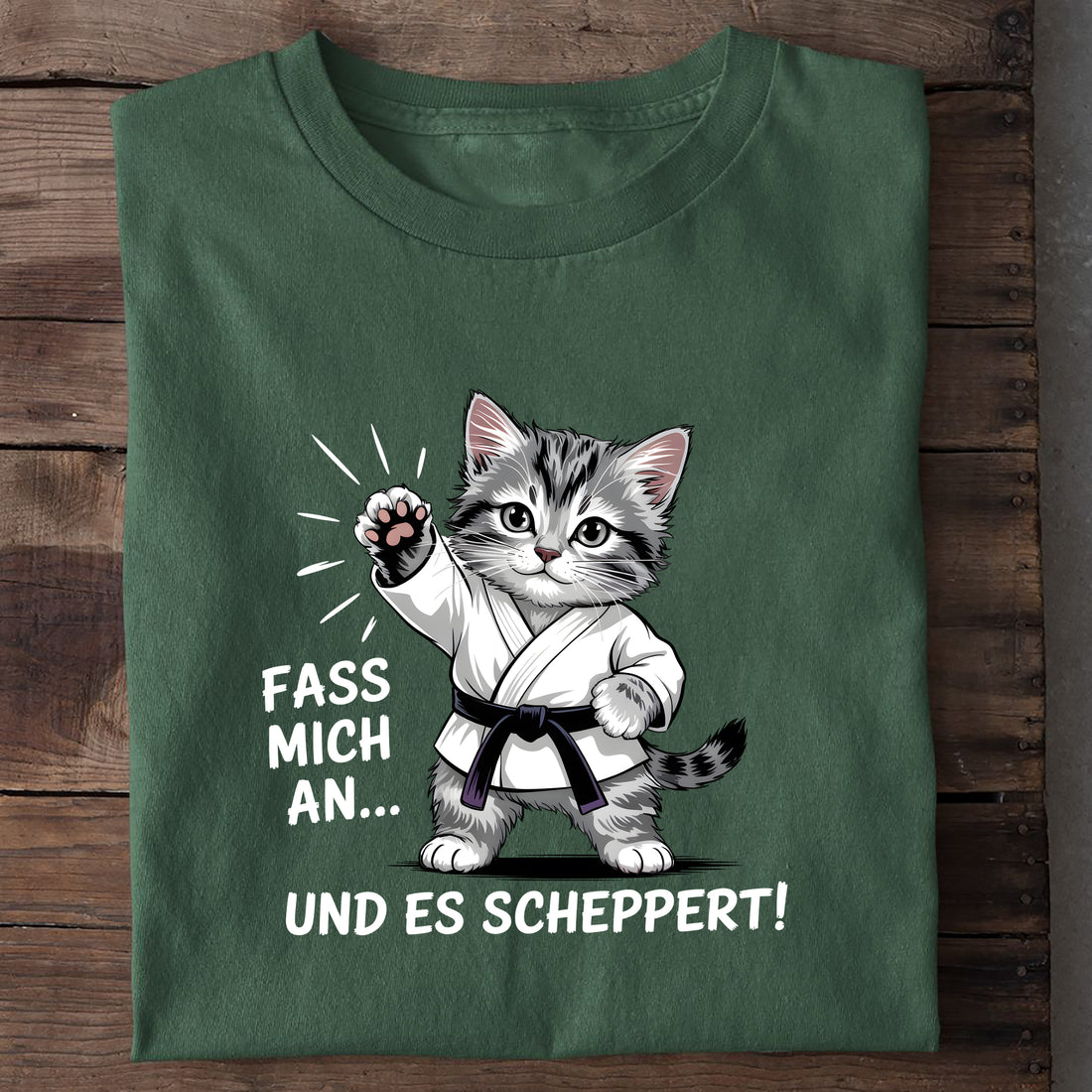 T-Shirt Es scheppert, Nahaufnahme