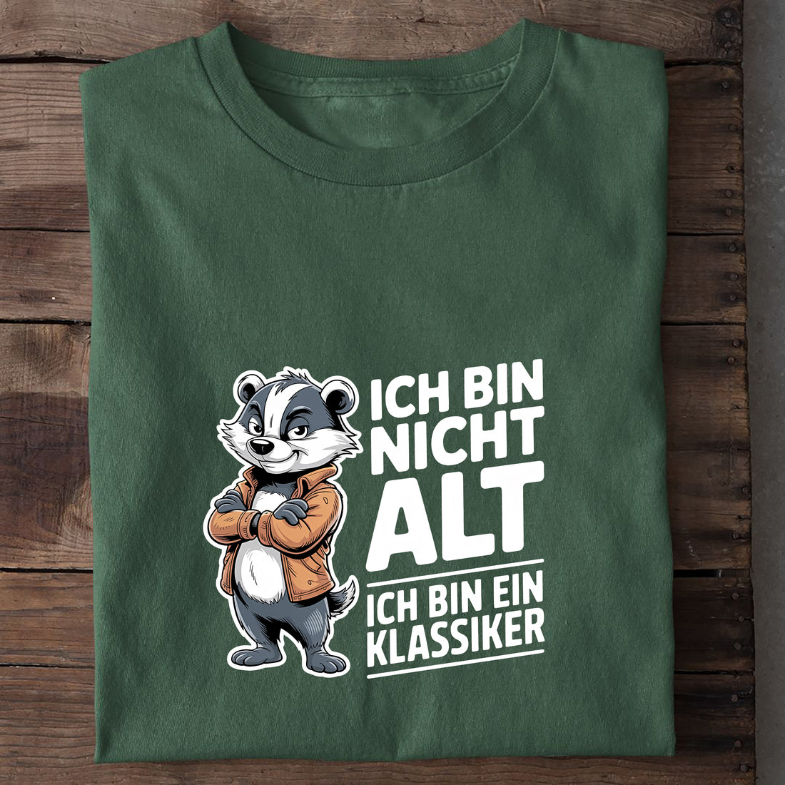 T-Shirt Ich bin ein Klassiker, Nahaufnahme