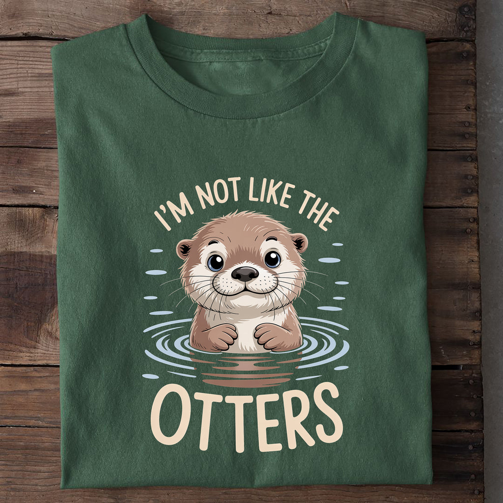 T-Shirt Not like the otters, Nahaufnahme