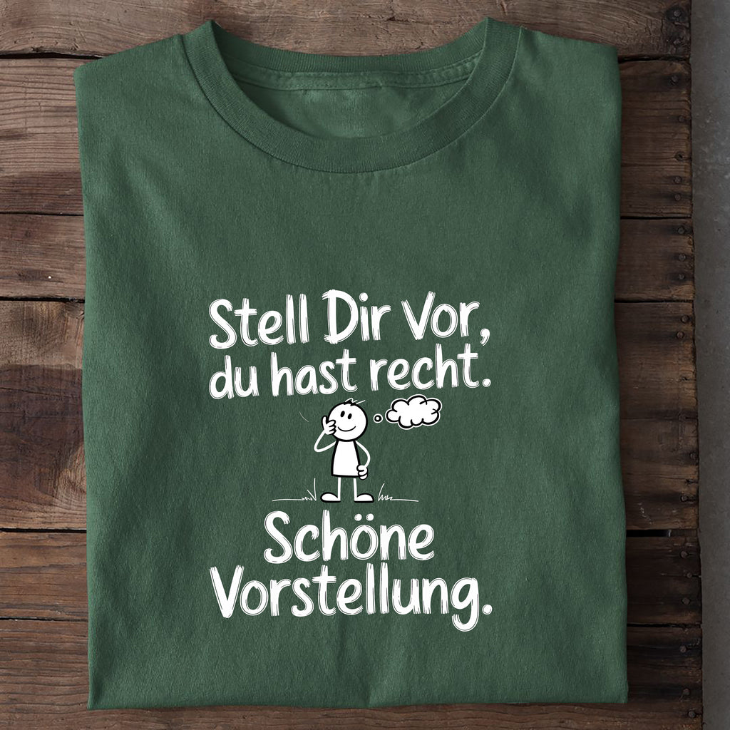 T-Shirt schöne vorstellung, Nahaufnahme