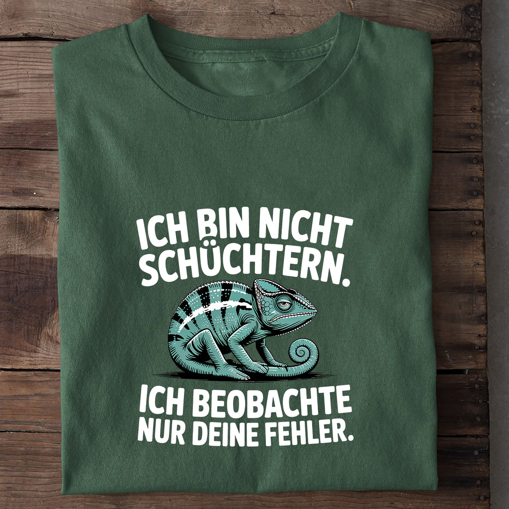 T-Shirt Nicht schüchtern, Nahaufnahme