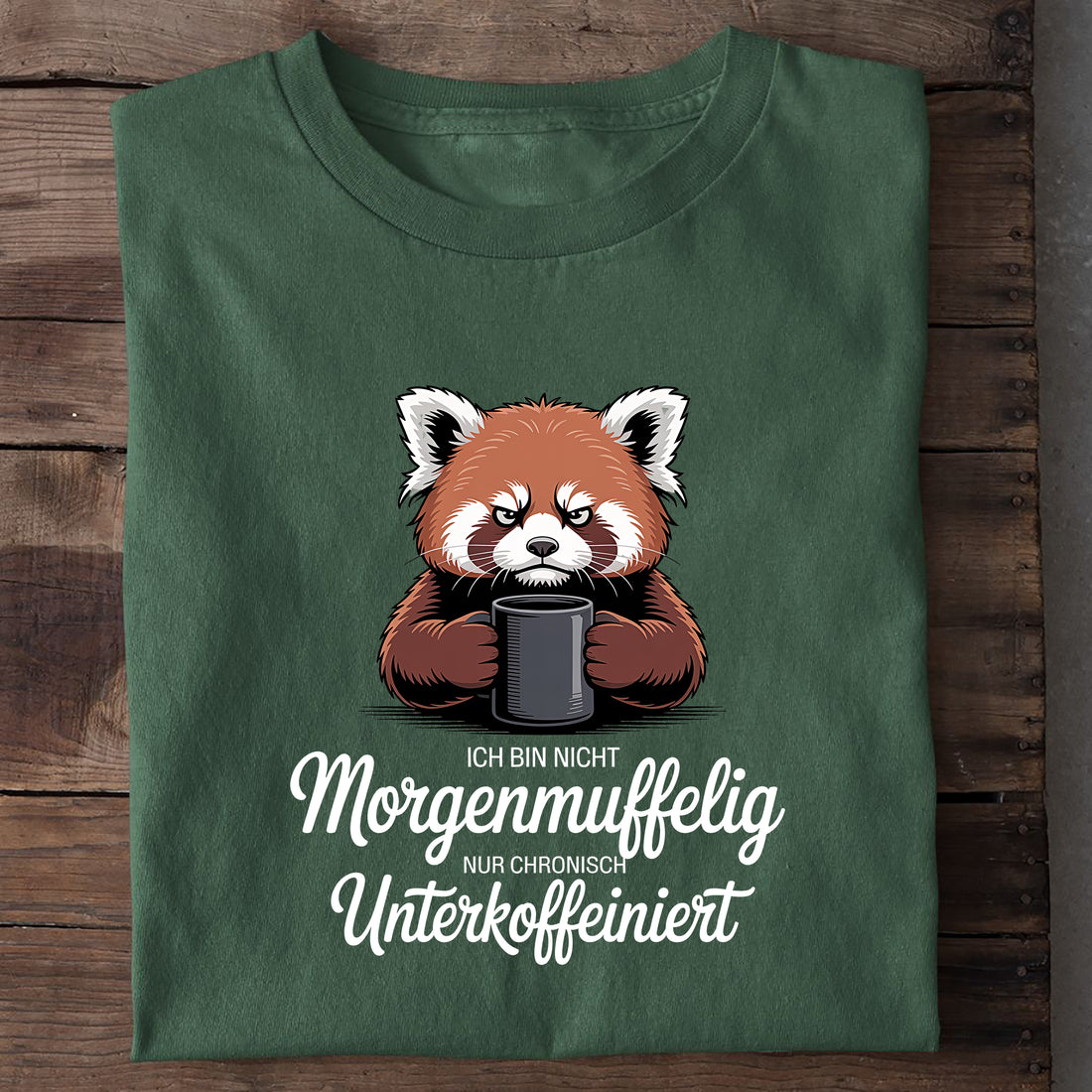 T-Shirt morgenmuffelig, Nahaufnahme