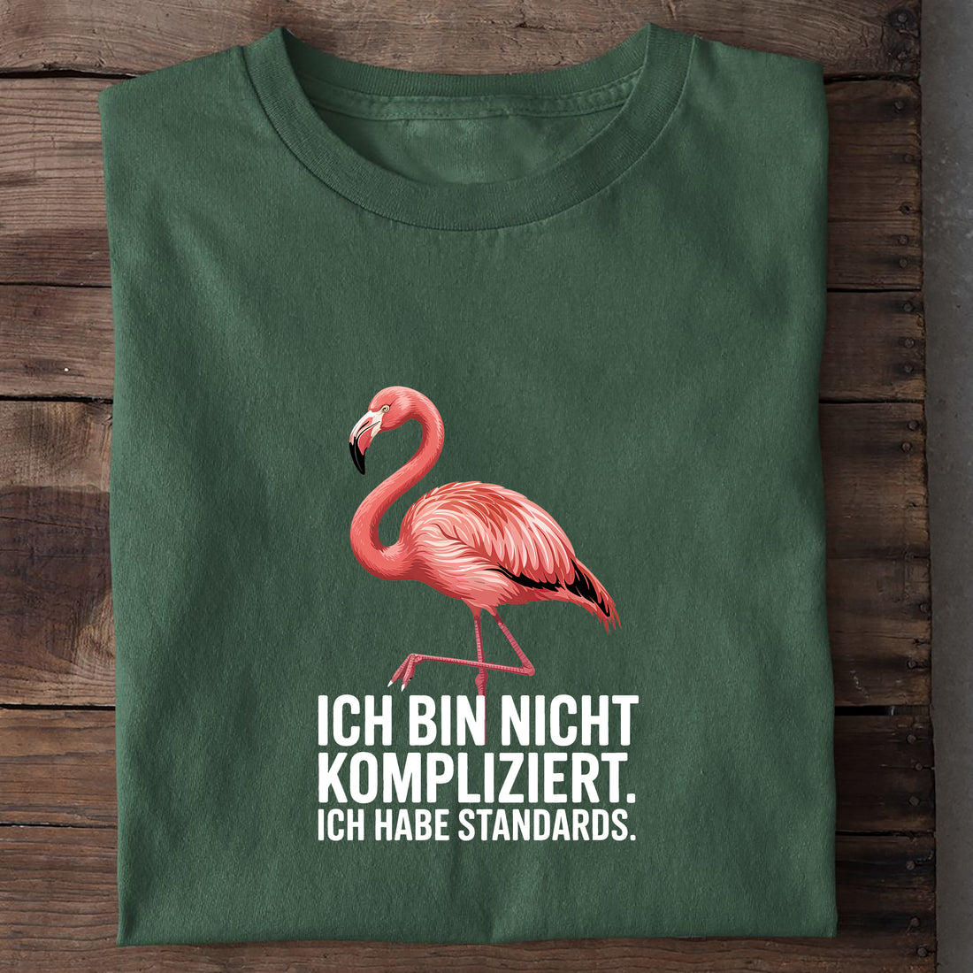 T-Shirt nicht komplizert, Nahaufnahme