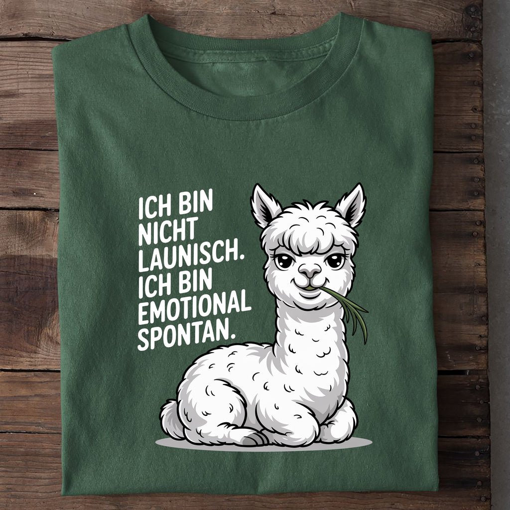 T-Shirt Emotional Spontan, Nahaufnahme
