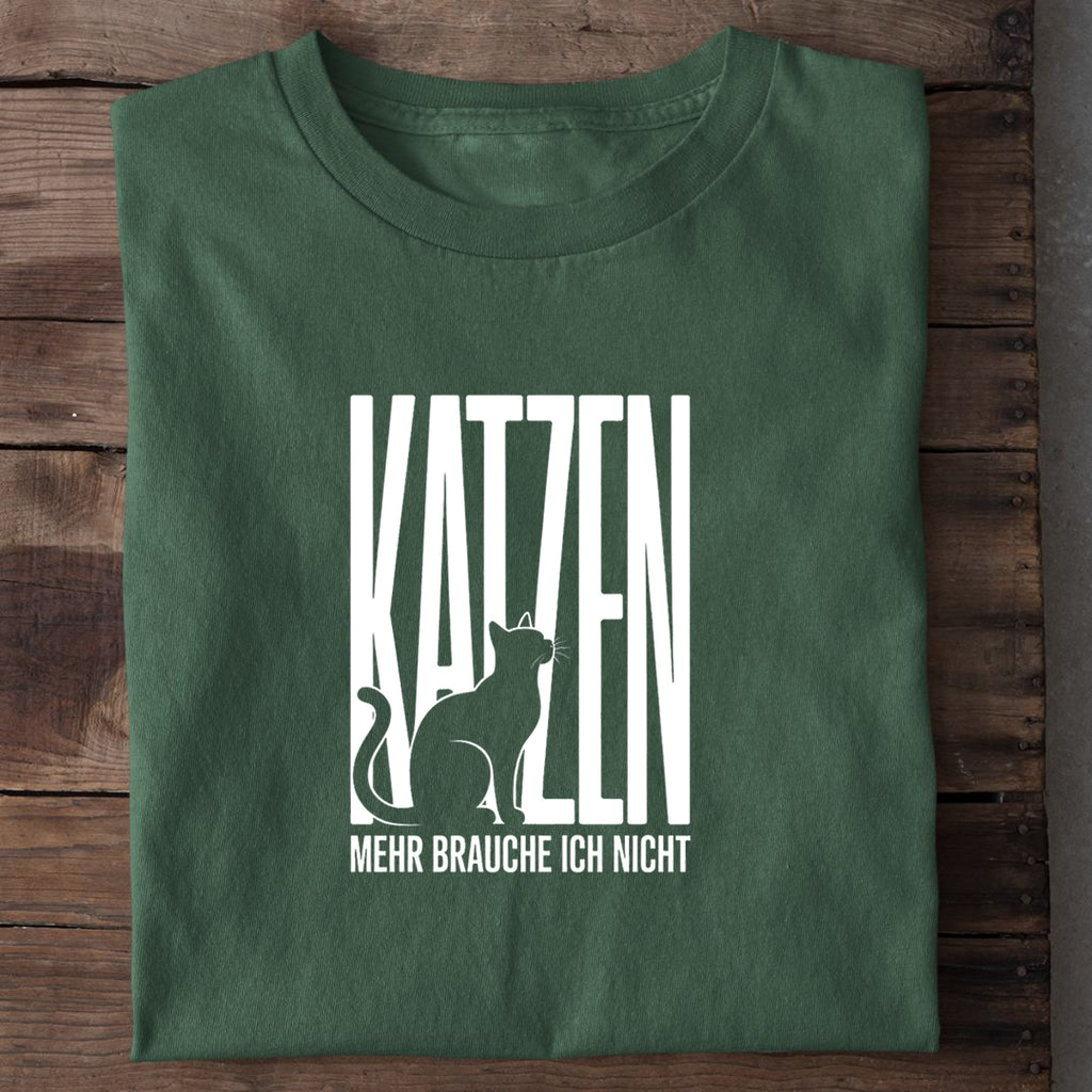 T-Shirt KATZEN - mehr brauche ich nicht, Nahaufnahme
