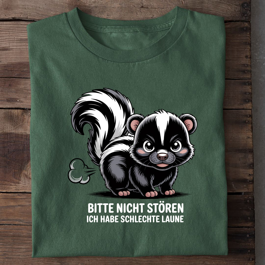 T-Shirt schlechte Laune, Nahaufnahme