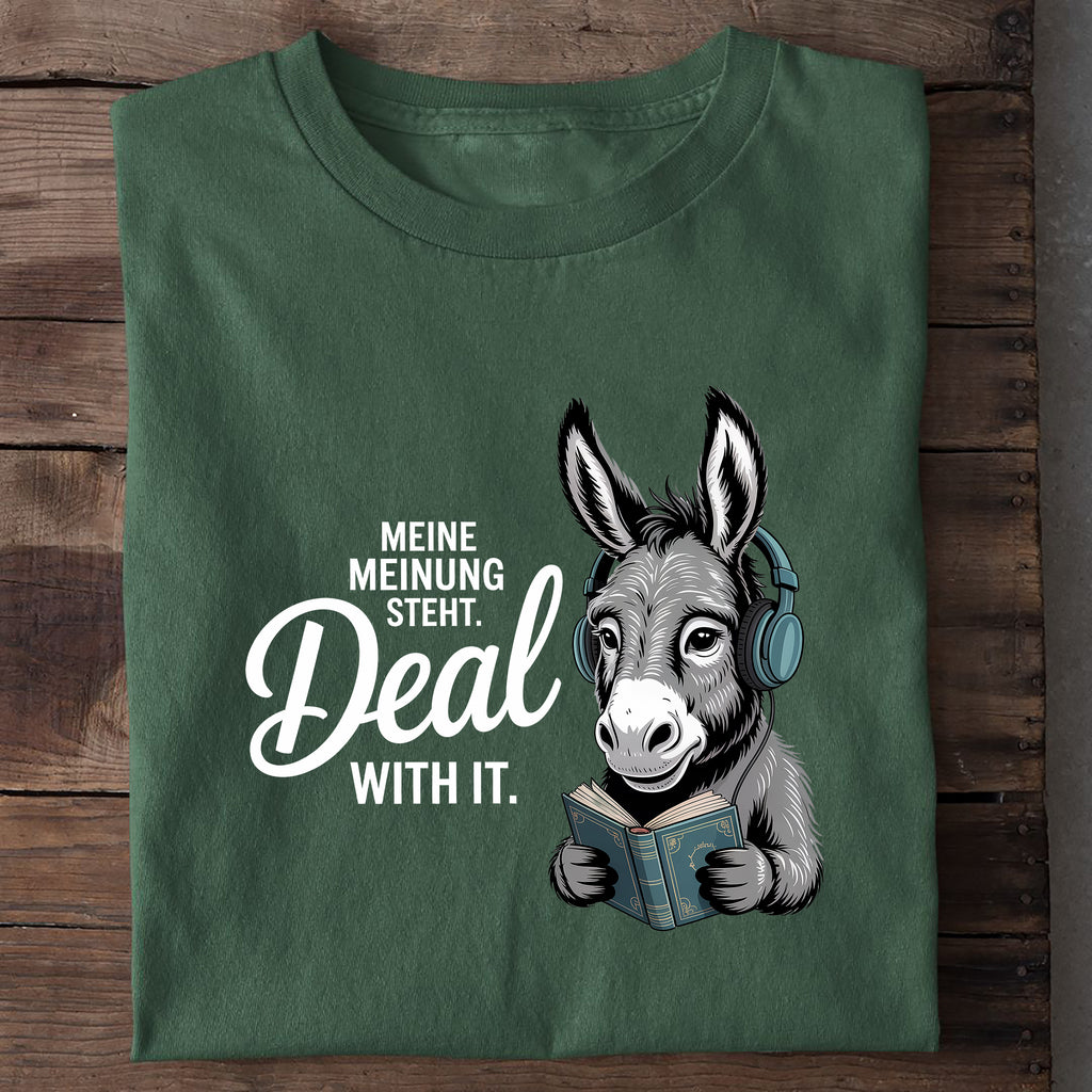 T-Shirt Meine Meinung steht, Nahaufnahme