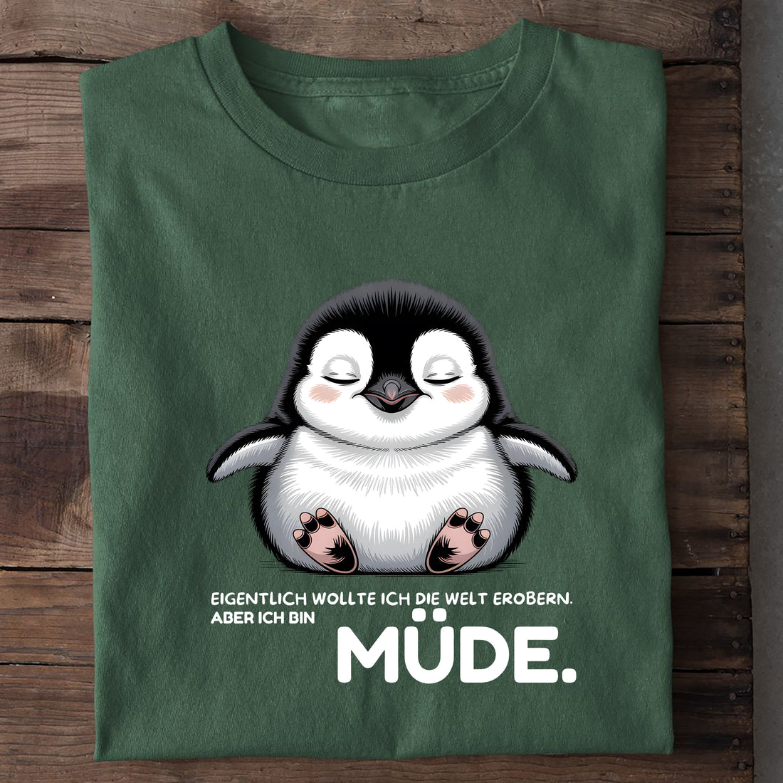 T-Shirt Müde, Nahaufnahme