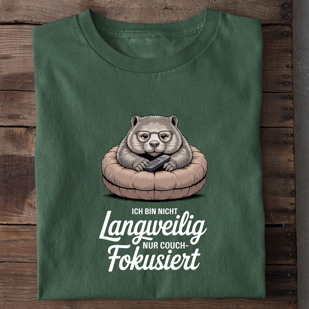 T-Shirt Couch - fokussiert, Nahaufnahme