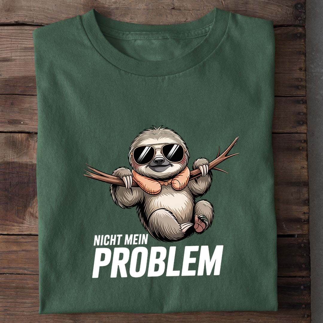 T-Shirt Nicht mein Problem, Nahaufnahme