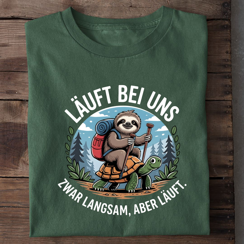 T-Shirt Läuft bei Uns, Nahaufnahme