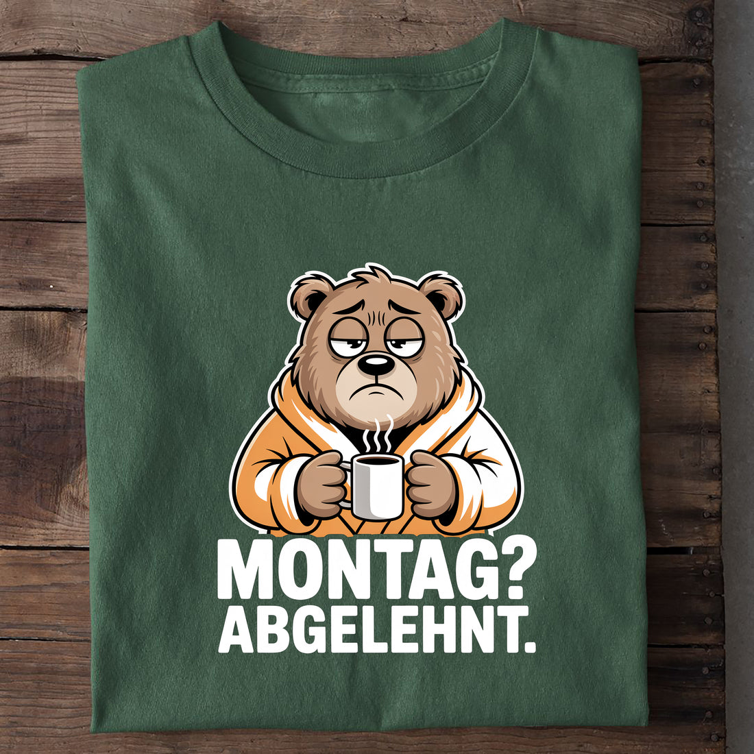 T-Shirt Montag Abgelehnt, Nahaufnahme