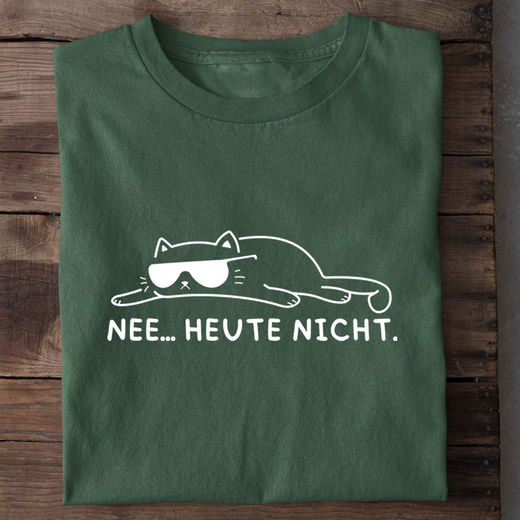 T-Shirt Heute nicht, Nahaufnahme