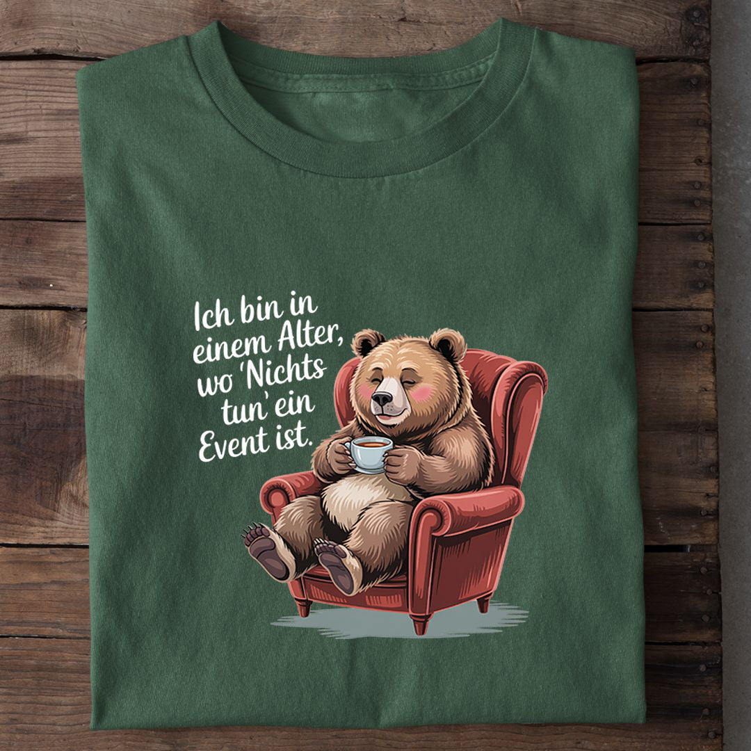 T-Shirt Nichts tun, Nahaufnahme