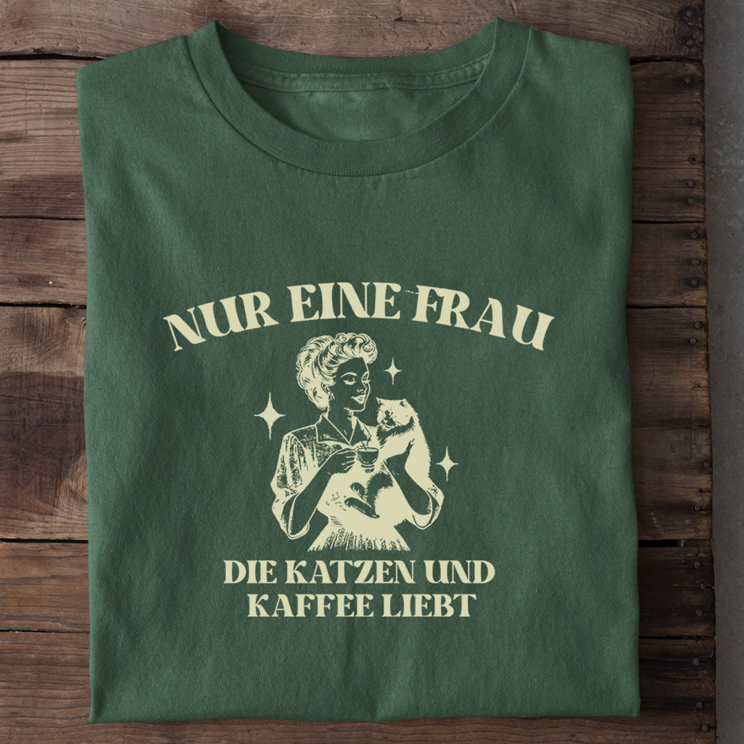 Kaffee und Katzen T-Shirt