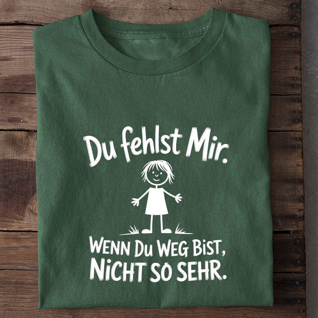 T-Shirt du fehlst mir, Nahaufnahme
