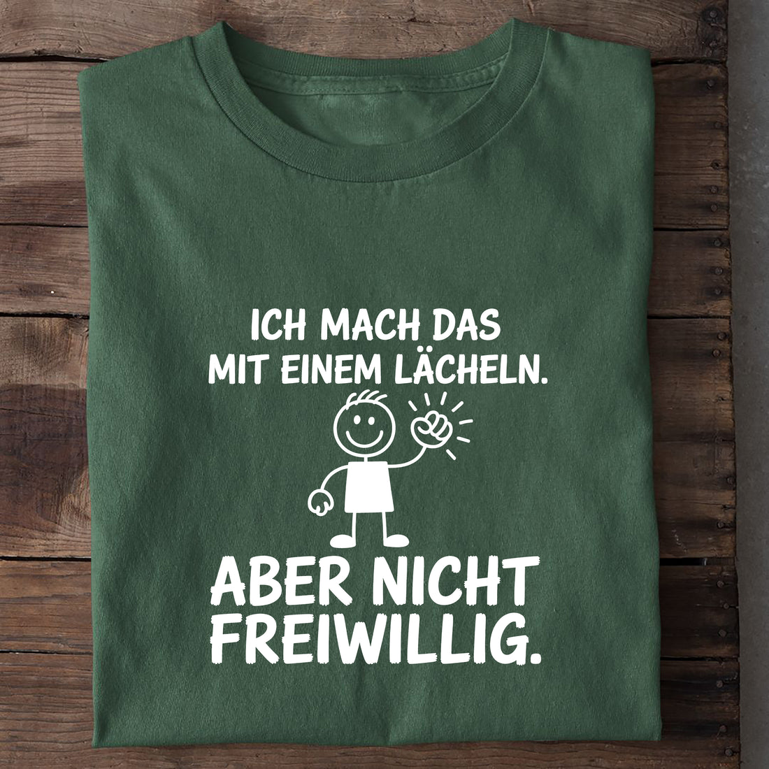 T-Shirt Mit Einem Lächeln, Nahaufnahme