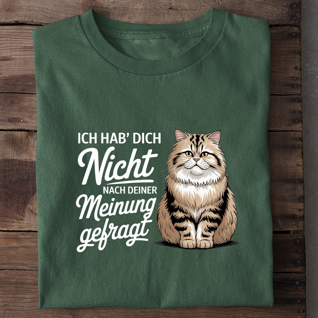 T-Shirt Deine Meinung, Nahaufnahme