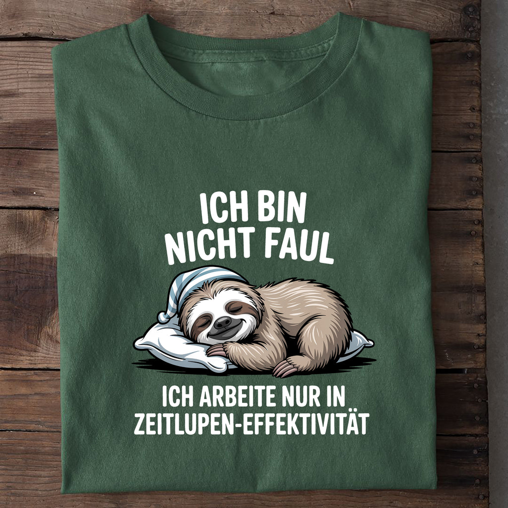T-Shirt Zeitlupen Effektivität, Nahaufnahme