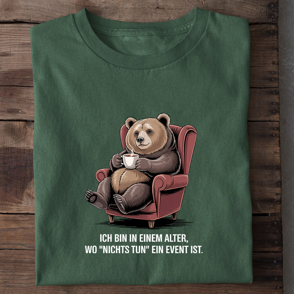 T-Shirt Ich Bin in Einem Alter, Nahaufnahme