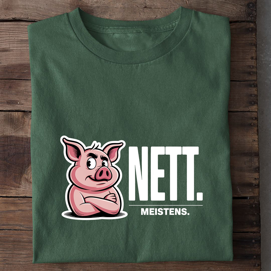 T-Shirt Nett, Nahaufnahme