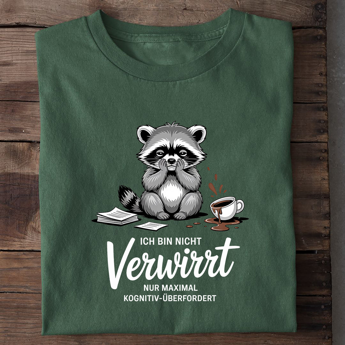 T-Shirt Verwirrt, Nahaufnahme