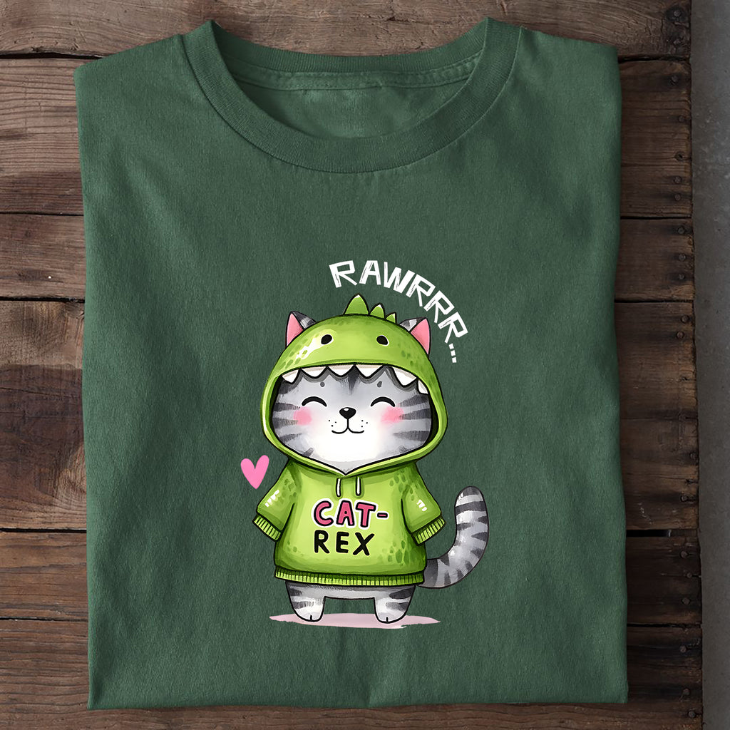 T-Shirt Cat Rex, Nahaufnahme
