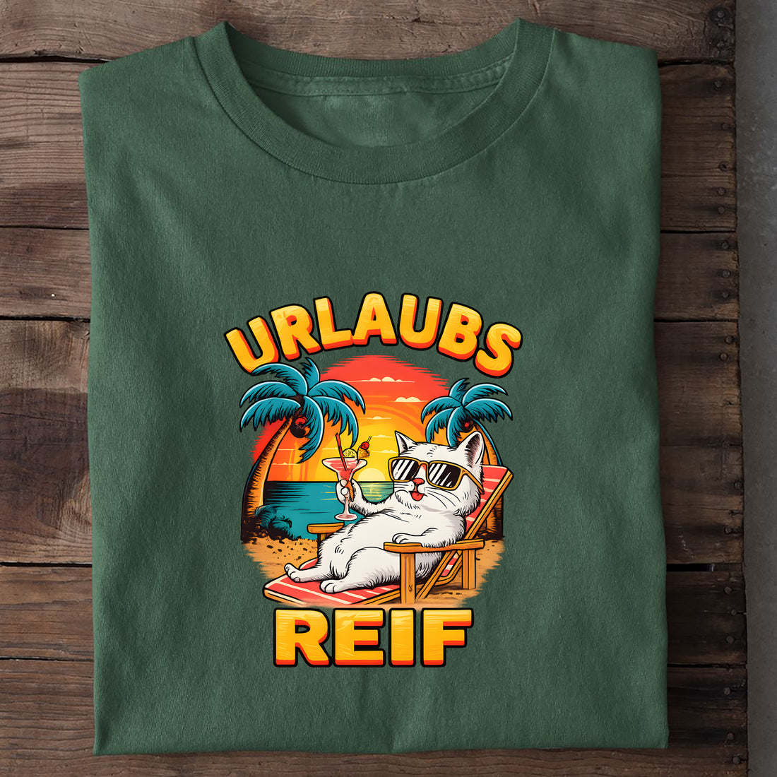 T-Shirt Urlaubsreif, Nahaufnahme