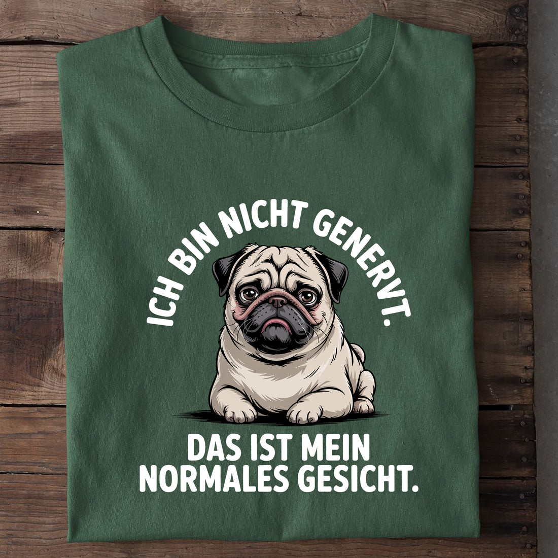 T-Shirt Ich Bin Nicht Genervt, Nahaufnahme
