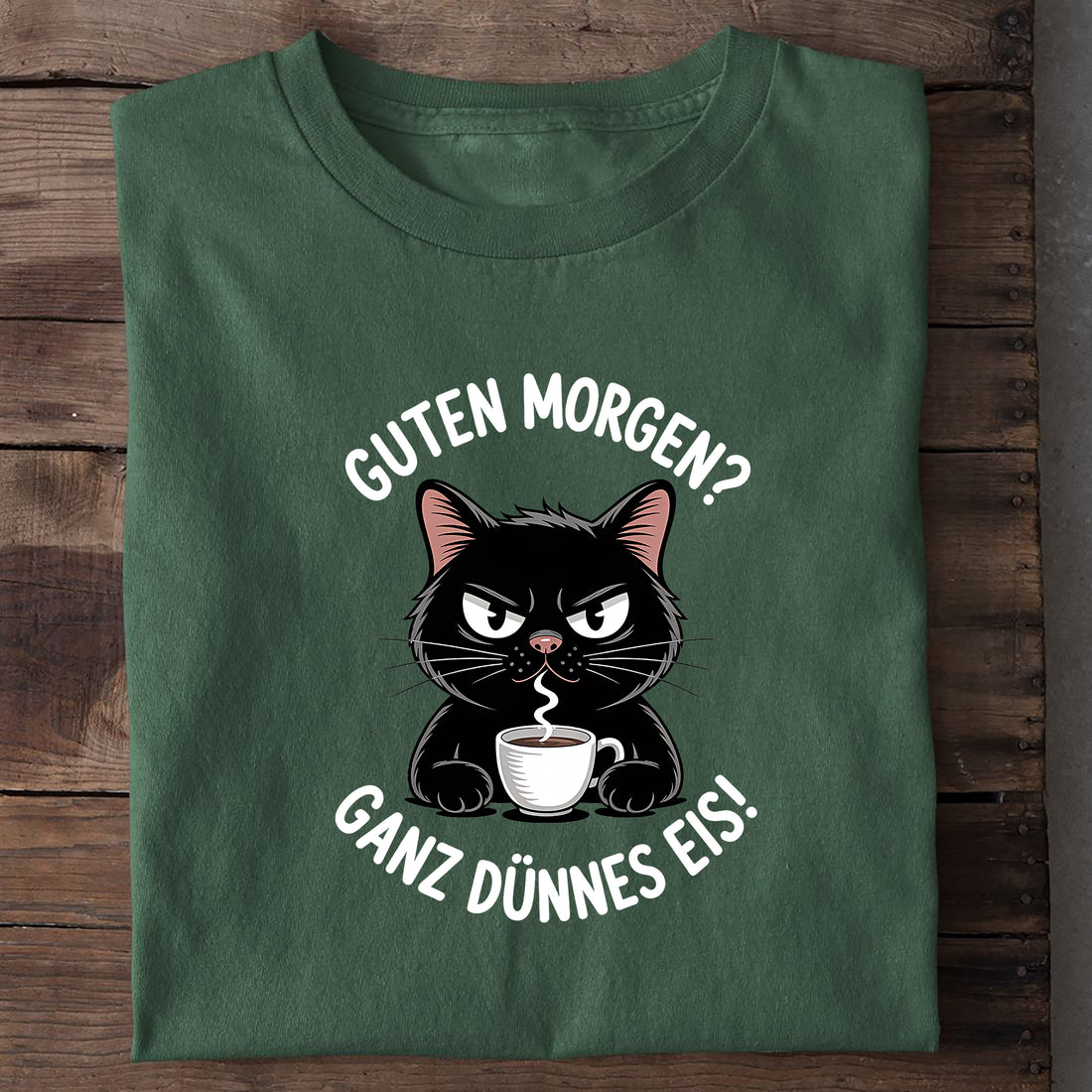 T-Shirt Guten Morgen, Nahaufnahme