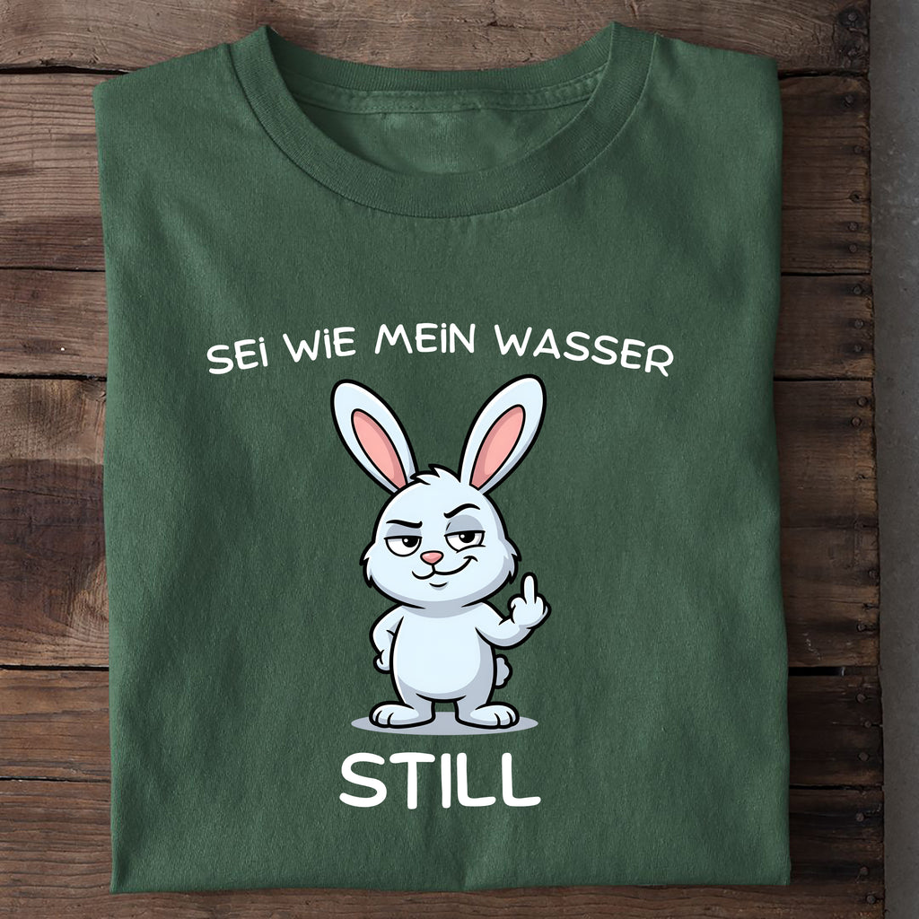 T-Shirt Sei wie mein Wasser, Nahaufnahme