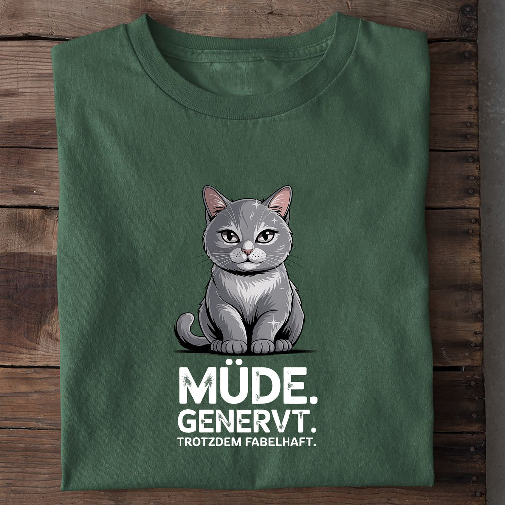 T-Shirt Mäßig genervt, Nahaufnahme